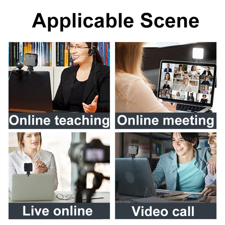 W64 64LEDs Video Conferencing Mobile Laptop Live Fill Light Photography Pocket Lamp, Spec: Clip Set - Selfie Light by PMC TechLife | Online Shopping South Africa | PMC TechLife | Buy Now Pay Later Mobicred