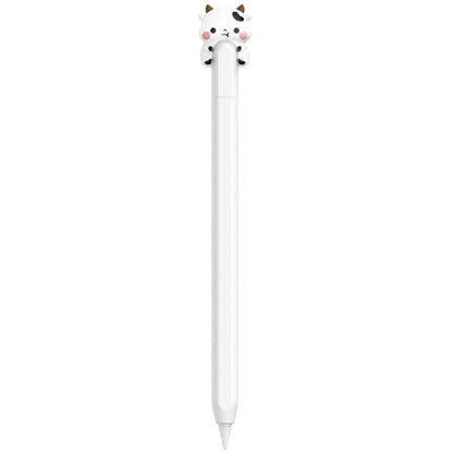 For Apple Pencil (USB-C) AhaStyle PT129-3 Stylus Cover Silicone Cartoon Protective Case, Style: White Cow - Pencil Accessories by AhaStyle | Online Shopping South Africa | PMC Jewellery | Buy Now Pay Later Mobicred