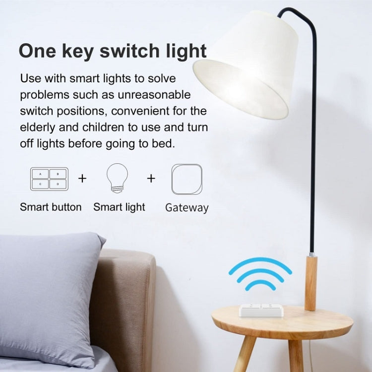 Zigbee Tuya 4-key Situational Remote Control Smart Switch(YSB34) - Smart Switch by PMC TechLife | Online Shopping South Africa | PMC TechLife | Buy Now Pay Later Mobicred