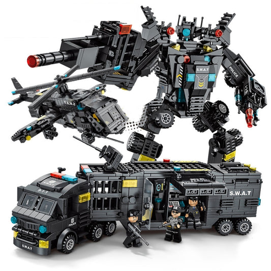 SWAT Shape Mecha Building Blocks Small Particle Assembled Educational Toys, Spec: Blackhawk SWAT 8577 - Building Blocks by PMC Jewellery | Online Shopping South Africa | PMC Jewellery | Buy Now Pay Later Mobicred