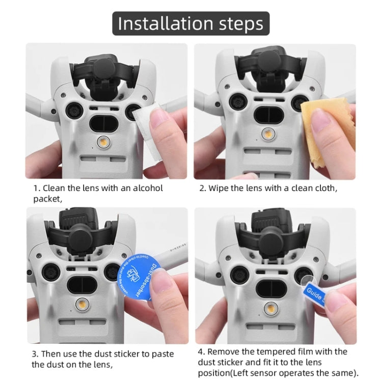 For DJI Mini 4 Pro Sensor / Lens Tempered Film Anti-scratch Protector, Spec: 2 Sets - Other by PMC TechLife | Online Shopping South Africa | PMC TechLife | Buy Now Pay Later Mobicred