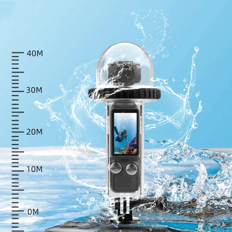 For DJI Osmo Pocket 3 BRDRC 40m Depth Waterproof Case Diving Housing Cover(Transparent Handle) - Case & Bags by BRDRC | Online Shopping South Africa | PMC TechLife | Buy Now Pay Later Mobicred