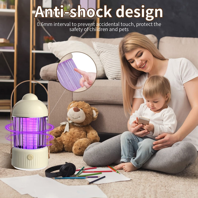 Electric Shock Type Home Night Light Mosquito Killer Outdoor Camping Lamp, Spec: 4000 mAh(Yellow) - Repellents by PMC TechLife | Online Shopping South Africa | PMC TechLife | Buy Now Pay Later Mobicred