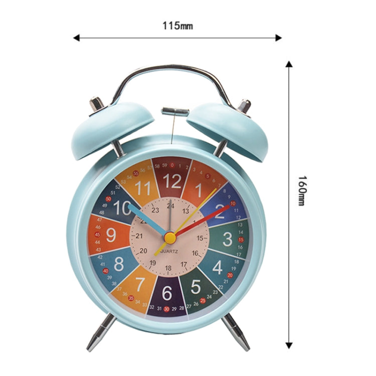 4 inch Early Learning Dual Ring Round Alarm Clock Student Bedside Metal Alarm Bell(Blue) - Novelty Clock by PMc TechLife | Online Shopping South Africa | PMc TechLife | Buy Now Pay Later Mobicred