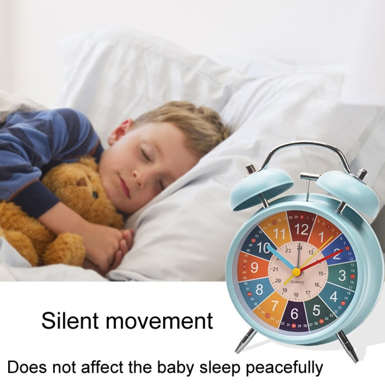4 inch Early Learning Dual Ring Round Alarm Clock Student Bedside Metal Alarm Bell(Blue) - Novelty Clock by PMc TechLife | Online Shopping South Africa | PMc TechLife | Buy Now Pay Later Mobicred