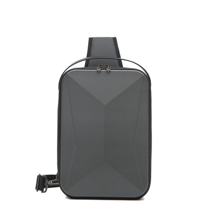 For DJI Mini 4 Pro Drone BKANO Hard Shell Chest Bag Shoulder Bag(Dark Gray) - Backpacks & Bags by BKANO | Online Shopping South Africa | PMC Jewellery | Buy Now Pay Later Mobicred