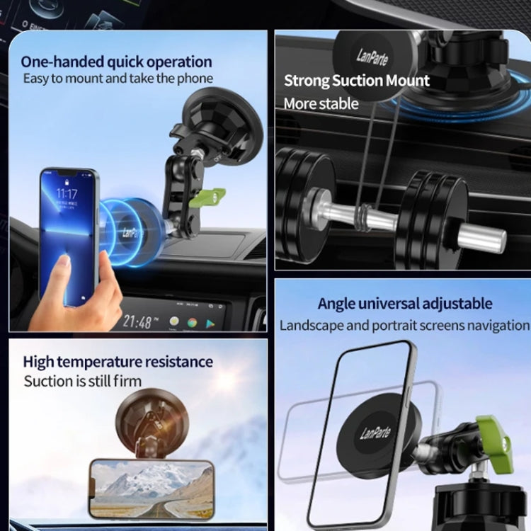 Lanparte Magnetic Car Phone Holder Adjustable Suction Cup Navigation Stand RBA-M01 - Universal Car Holders by Lanparte | Online Shopping South Africa | PMC TechLife | Buy Now Pay Later Mobicred
