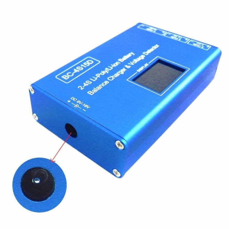 Li-Ion Battery LED Digital Display Balance Charging Case With Power Supply, US Plug(Blue) - Charger & Converter by PMC Jewellery | Online Shopping South Africa | PMC Jewellery | Buy Now Pay Later Mobicred