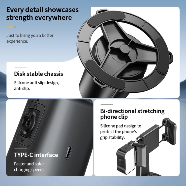 Pixel A200  Auto Tracking Gimbal Stabilizer 360 Degree Rotation Selfie Stick With Fill Light Set 2 - free shipping - PMC TechLife - Order now!
