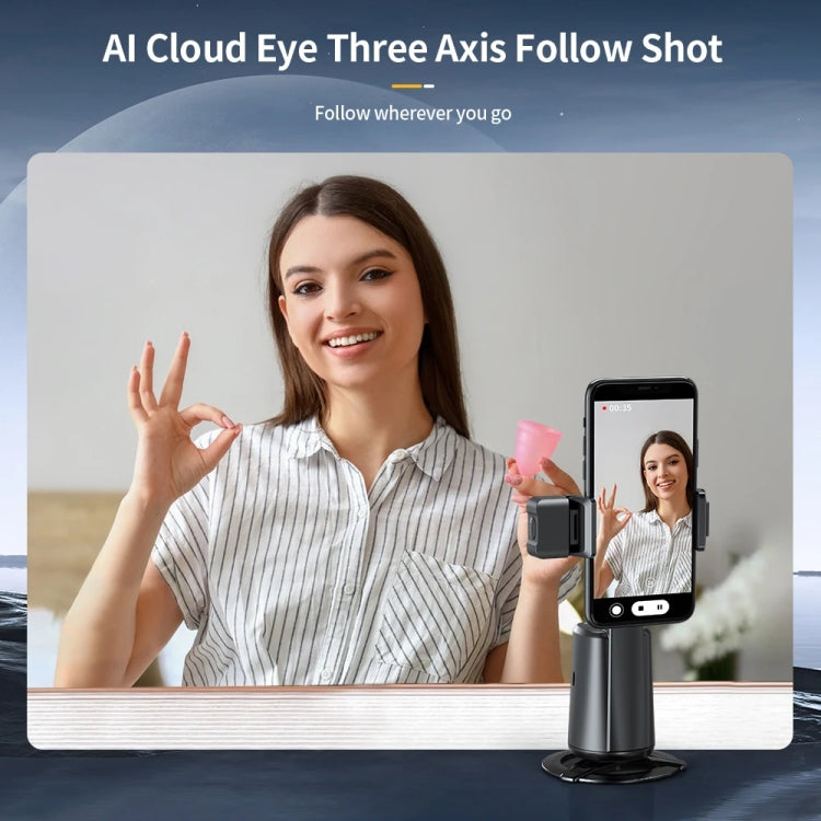 Pixel A200  Auto Tracking Gimbal Stabilizer 360 Degree Rotation Selfie Stick With Fill Light Set 1 - Handheld Gimbals by Pixel | Online Shopping South Africa | PMC TechLife | Buy Now Pay Later Mobicred