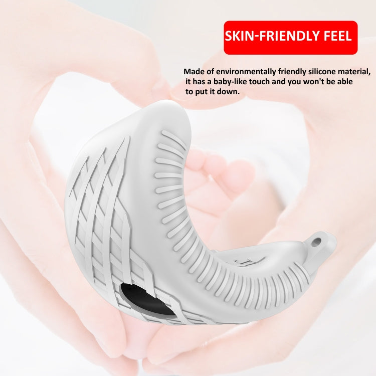 For Apple Vision Pro Battery Protective Case Silicone Cover(White) - VR Accessories by PMC TechLife | Online Shopping South Africa | PMC TechLife | Buy Now Pay Later Mobicred