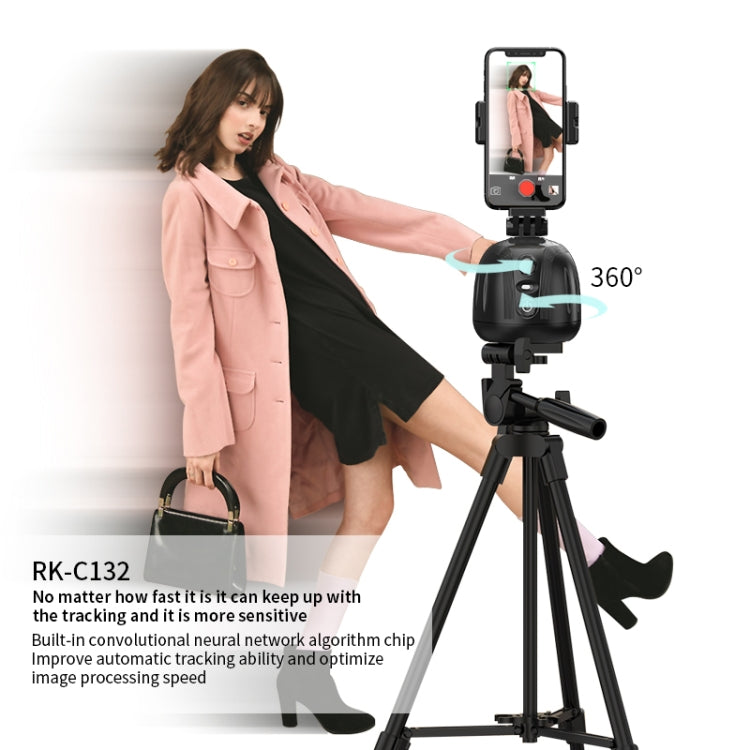 360 Degree Intelligent Follow Live Video Recording Desktop Stabilizer(White) - Handheld Gimbals by PMC TechLife | Online Shopping South Africa | PMC TechLife | Buy Now Pay Later Mobicred