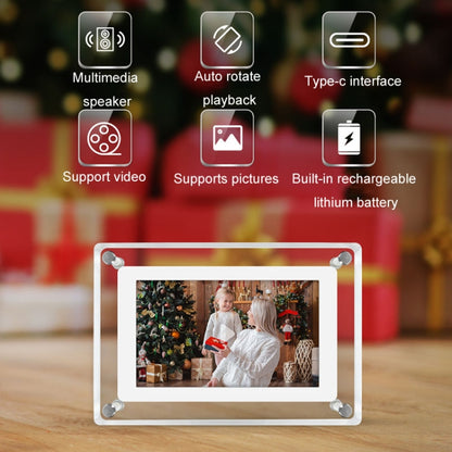 5 Inch HD Digital Photo Frame Crystal Advertising Player 1080P Motion Video Picture Display Player(EU Plug) - 1.5-7.0 inch by PMC Jewellery | Online Shopping South Africa | PMC Jewellery | Buy Now Pay Later Mobicred