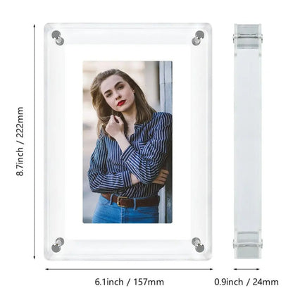 7 Inch Acrylic HD Digital Photo Frame Desktop Smart Motion Video Player Ornament(UK Plug) - 1.5-7.0 inch by PMC Jewellery | Online Shopping South Africa | PMC Jewellery | Buy Now Pay Later Mobicred