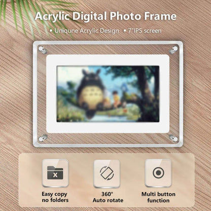 7 Inch Acrylic HD Digital Photo Frame Desktop Smart Motion Video Player Ornament(US Plug) - 1.5-7.0 inch by PMC Jewellery | Online Shopping South Africa | PMC Jewellery | Buy Now Pay Later Mobicred