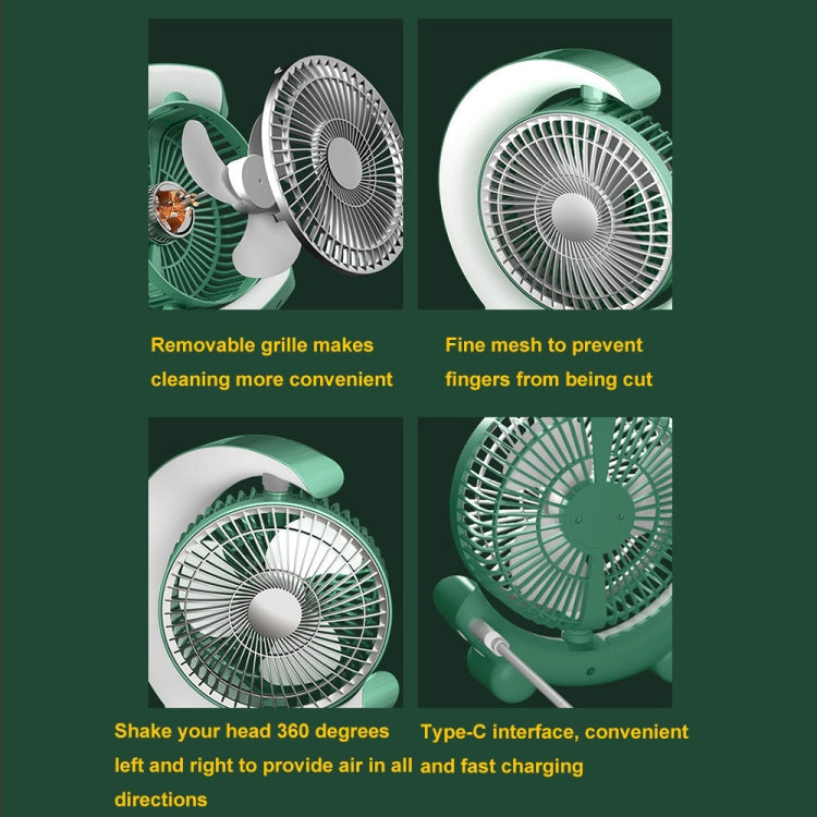 F11 USB Charging Cool Marquee Desktop Portable Fan(Mint Green) - Electric Fans by PMC TechLife | Online Shopping South Africa | PMC TechLife | Buy Now Pay Later Mobicred