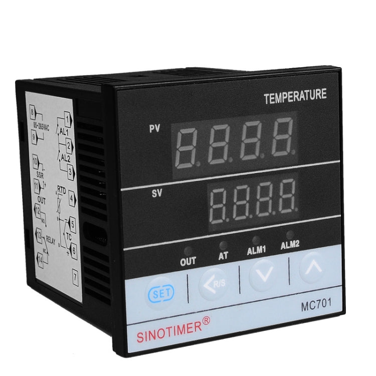 SINOTIMER MC701 Universal Input Short Case PID Intelligent Temperature Controller Meter Heating Cooling Relay SSR Solid State Output - free shipping - PMC TechLife - Order now!