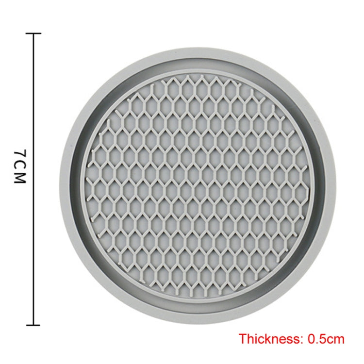 3pcs 7cm Car Diamond-free Water Coaster Interior Anti-slip Mat(Black) - Car Drink Holders by PMC TechLife | Online Shopping South Africa | PMC TechLife | Buy Now Pay Later Mobicred