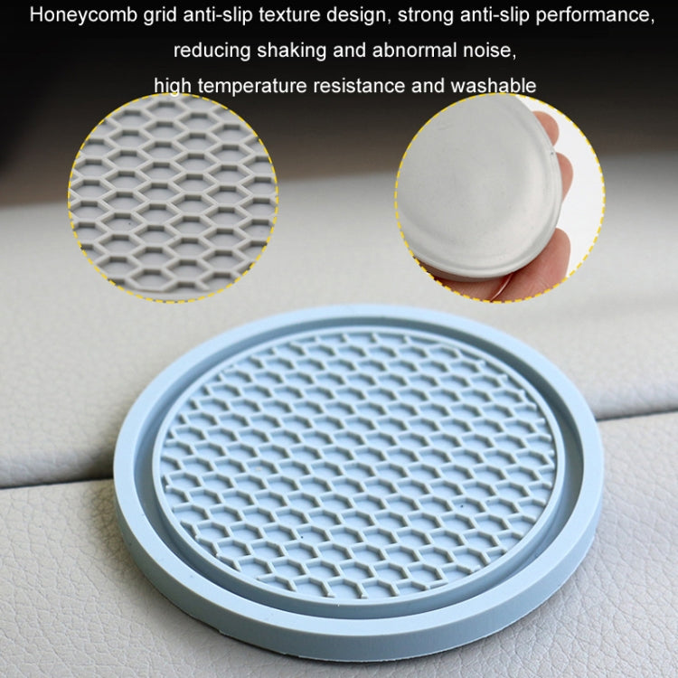 3pcs 7cm Car Diamond-free Water Coaster Interior Anti-slip Mat(Black) - Car Drink Holders by PMC TechLife | Online Shopping South Africa | PMC TechLife | Buy Now Pay Later Mobicred