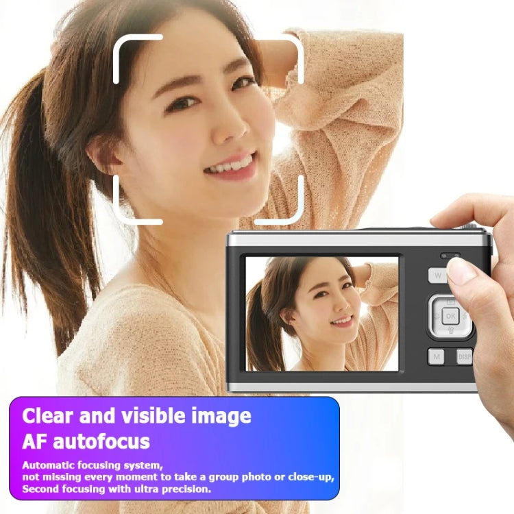 4K HD Optical Zoom Digital Camera 60MP Dual Screen Selfie Camera, No Memory(Black) - Video Cameras by PMC TechLife | Online Shopping South Africa | PMC TechLife | Buy Now Pay Later Mobicred