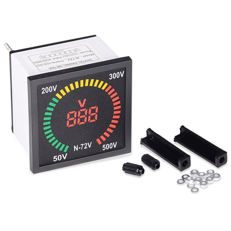 SINOTIMER N-72V AC Voltage Signal Indicator Square Turntable LED Digital Display Voltmeter - free shipping - PMC TechLife - Order now!