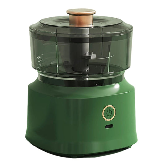 JRQ-01 Home Wireless Electric Meat Grinder Kitchen Garlic Pounder, Size: Electroplated Double-click(Green) - Stirrer & Squeezer by PMC Jewellery | Online Shopping South Africa | PMC Jewellery | Buy Now Pay Later Mobicred