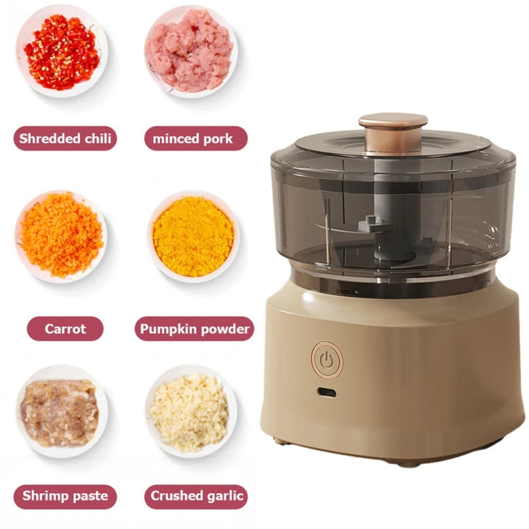 JRQ-01 Home Wireless Electric Meat Grinder Kitchen Garlic Pounder, Size: Double-click(White) - Stirrer & Squeezer by PMC TechLife | Online Shopping South Africa | PMC TechLife | Buy Now Pay Later Mobicred