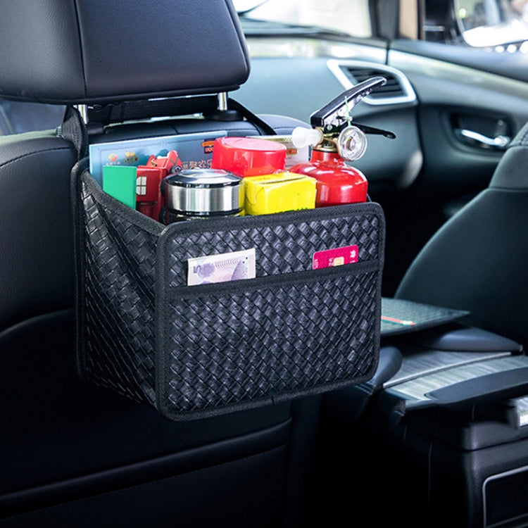 Car Hanging Garbage Bag Multifunctional Folding Storage Box, Model: H613 Litchi Pattern - Stowing Tidying by PMC TechLife | Online Shopping South Africa | PMC TechLife | Buy Now Pay Later Mobicred