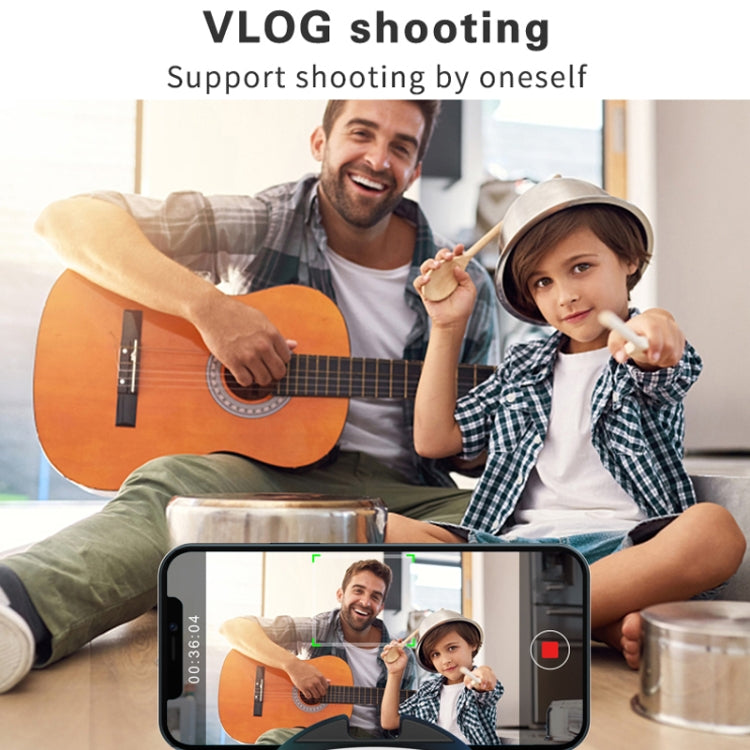 Hishell Rechargeable AI Face Intelligent Follow Shot Gimbal Cell Phone Live Streaming Video Stabilizer(White) - Handheld Gimbals by Hishell | Online Shopping South Africa | PMC TechLife | Buy Now Pay Later Mobicred