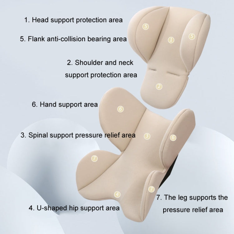 Infant Safety Seat Cushion Four Seasons Universal Stroller Lumbar Protection Pads(Black) - Strollers Accessories by PMc TechLife | Online Shopping South Africa | PMc TechLife | Buy Now Pay Later Mobicred