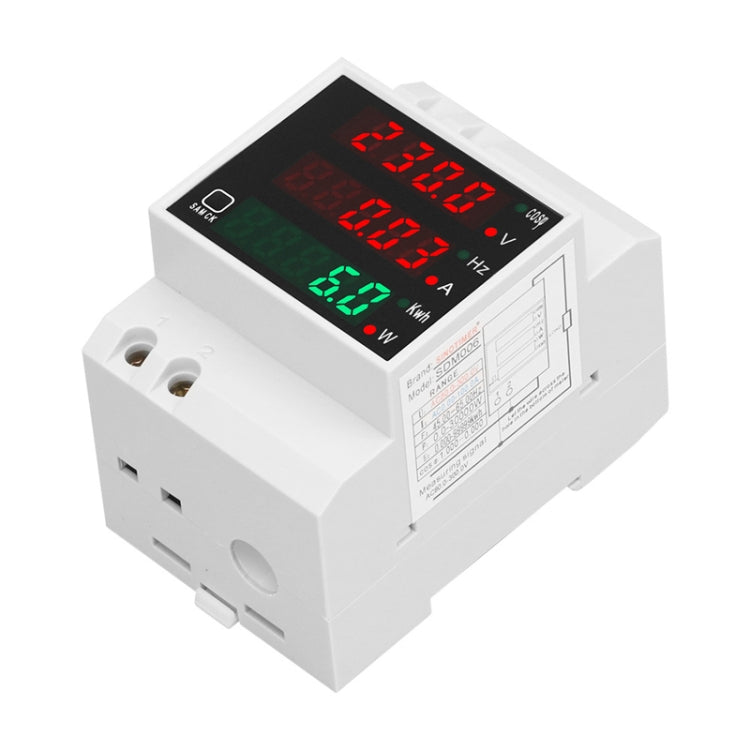 SINOTIMER SDM006 Din Rail AC Voltage Current Frequency Power Electricity Multi-Function Detection Meter - Current & Voltage Tester by SINOTIMER | Online Shopping South Africa | PMC TechLife | Buy Now Pay Later Mobicred