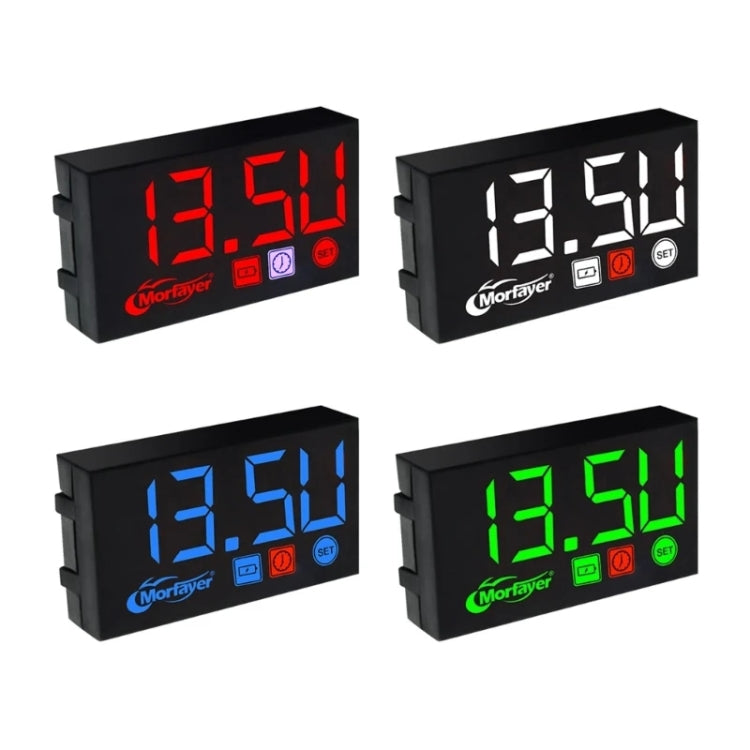Compact LED Digital Display Time Voltmeter, Specification: 3 in 1 Blue - Electrical Instruments by PMC TechLife | Online Shopping South Africa | PMC TechLife | Buy Now Pay Later Mobicred