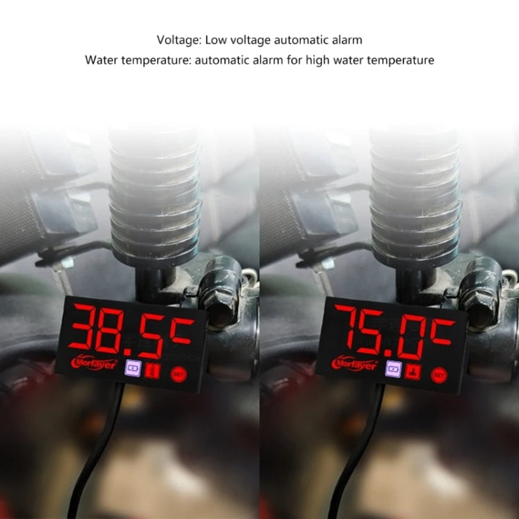 Compact LED Digital Display Time Voltmeter, Specification: 3 in 1 Green - Electrical Instruments by PMC TechLife | Online Shopping South Africa | PMC TechLife | Buy Now Pay Later Mobicred