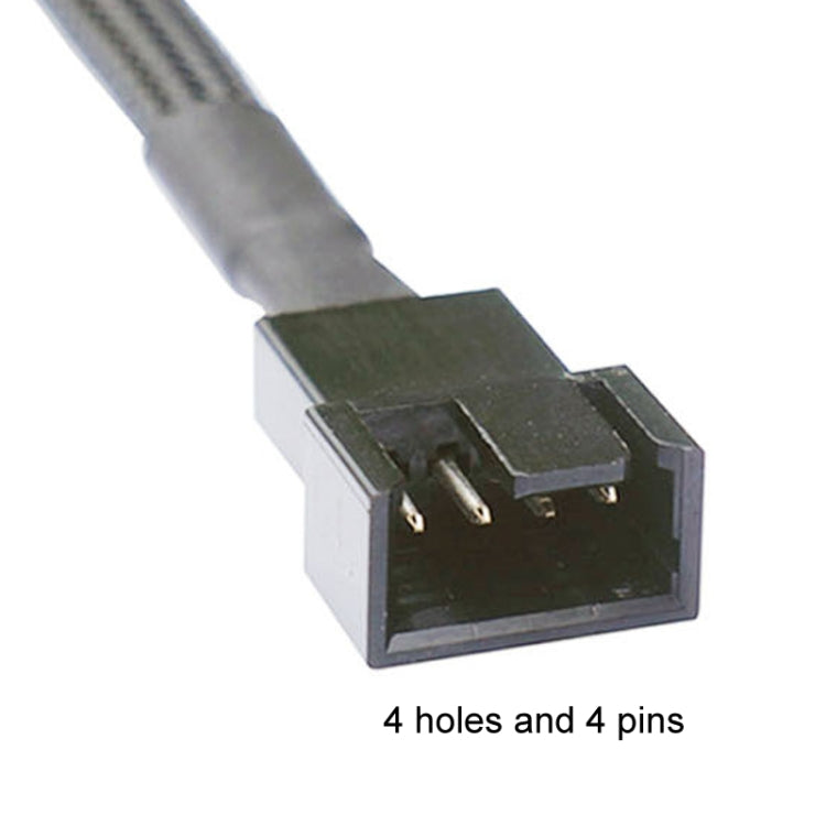 0.27m Computer PWM Temperature Control Cooling Fan Extension Cable Chassis HUB Connector(1 In 1) - Others by PMC Jewellery | Online Shopping South Africa | PMC Jewellery