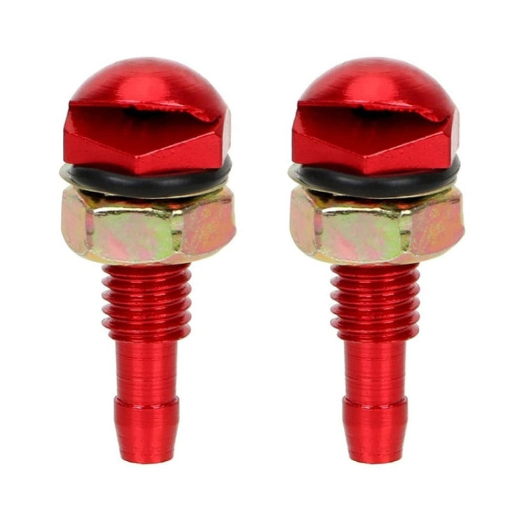 2pcs /Set Automotive Glass Washer Sprayer Aluminum Cap Nozzle(Red) - Windscreen Wipers by PMC TechLife | Online Shopping South Africa | PMC TechLife | Buy Now Pay Later Mobicred