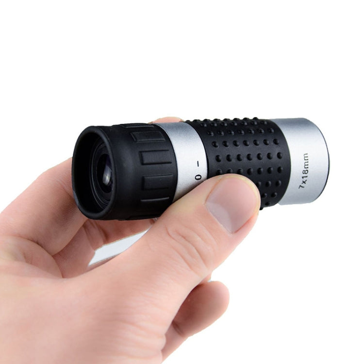 7 x 18 Mini Monoculars Telescope for Hunting Golf Hiking Bird Watching, Spec: Crosshairs - Monocular Binoculars by PMC TechLife | Online Shopping South Africa | PMC TechLife | Buy Now Pay Later Mobicred