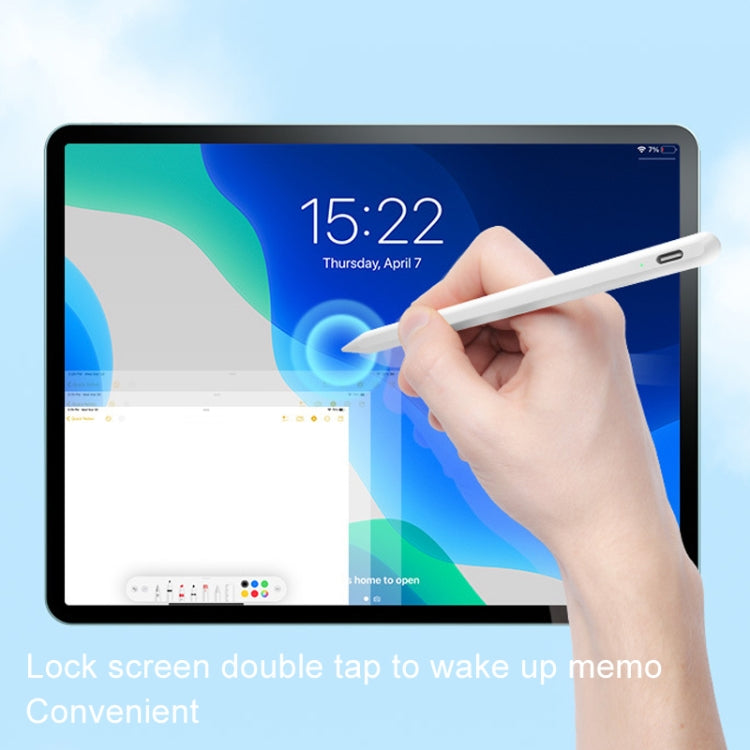 Fast Charge+Touch Switch+Bluetooth Function Anti-false Touch Capacitive Pen for iPad 2018 or Later(White) - free shipping - PMC Jewellery - Order now!