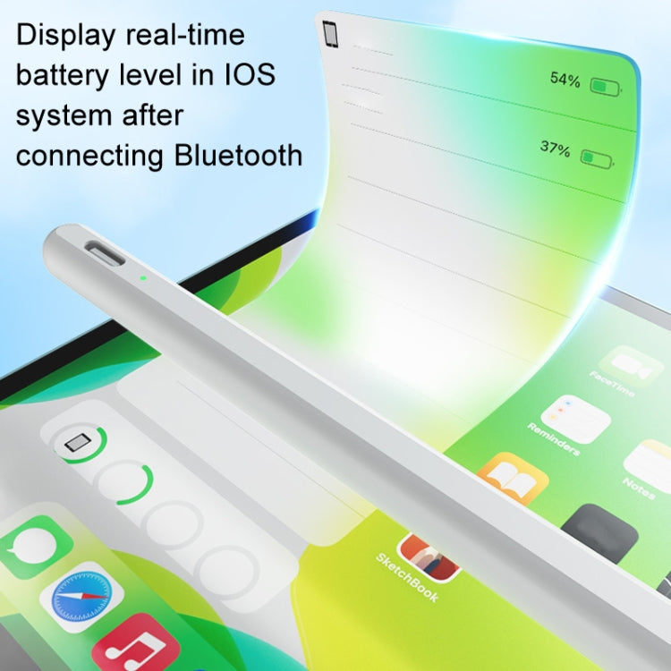 Fast Charge+Touch Switch+Bluetooth Function Anti-false Touch Capacitive Pen for iPad 2018 or Later(White) - free shipping - PMC Jewellery - Order now!
