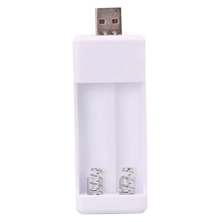 Directly Inserted 2 Slots USB AA / AAA Rechargeable Battery Charger - Charger & Converter by PMC Jewellery | Online Shopping South Africa | PMC Jewellery