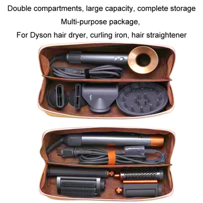 For Dyson Hair Dryer Curling Wand Portable Storage Bag, Color: Brown+Hair Dryer Rack - Dyson Accessories by PMC Jewellery | Online Shopping South Africa | PMC Jewellery