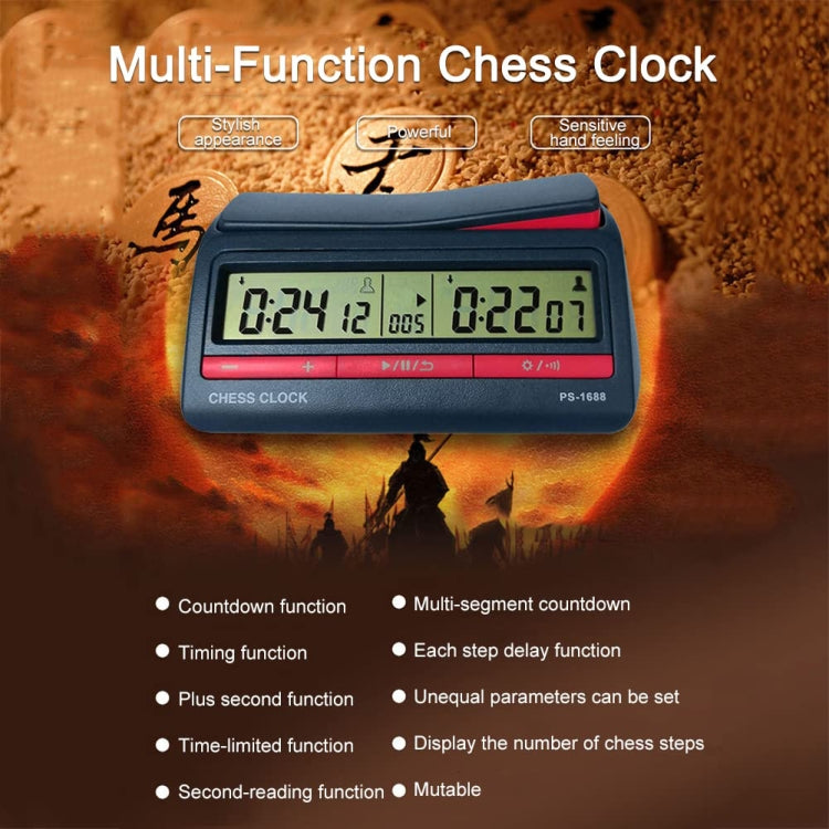 PS-1688 Multifunctional Digital Display Go And Chess Competition Timer Clock - Alarm Clocks by PMc TechLife | Online Shopping South Africa | PMc TechLife | Buy Now Pay Later Mobicred