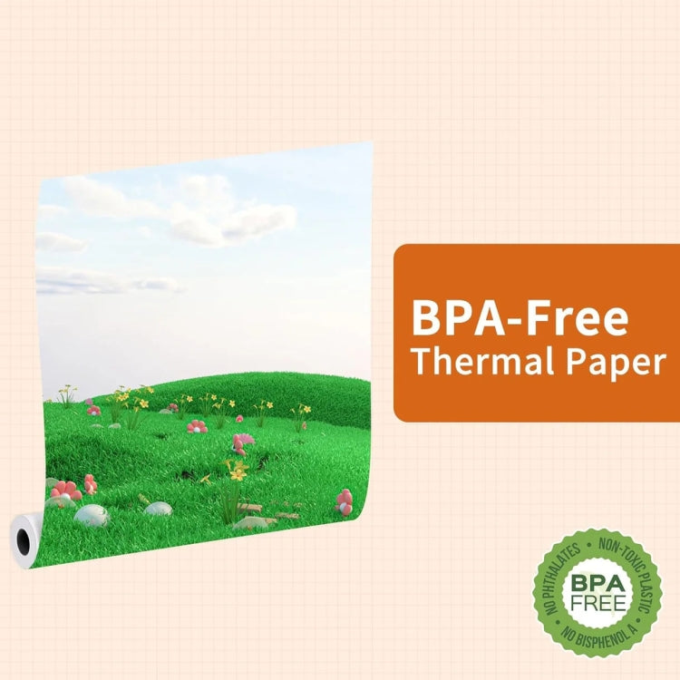 Phomemo 1 Roll A4 Thermal Paper  Use With M08F Printer Holder For M832/M833/M834/M835/P831/Q302 Printer - free shipping - PMC TechLife - Order now!