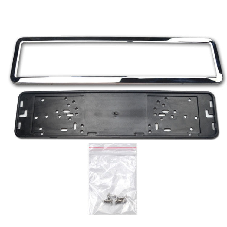 European/Russian/Ukrainian Stainless Steel License Plate Frame(8K Mirror) - License Plate Covers & Frames by PMC TechLife | Online Shopping South Africa | PMC TechLife | Buy Now Pay Later Mobicred