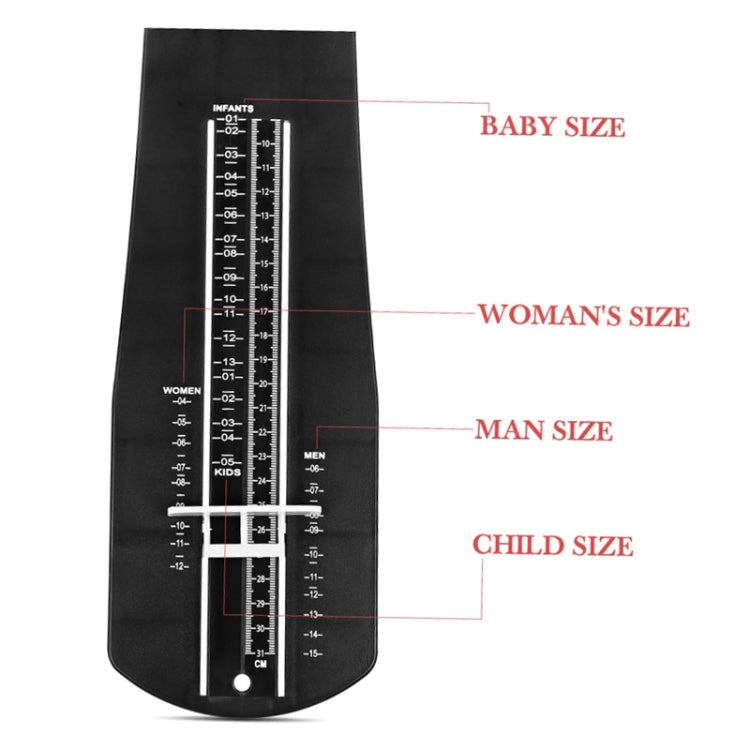 US Size Children Adults Home Use Universal Foot Measuring Instrument(Black) - free shipping - PMC TechLife - Order now!