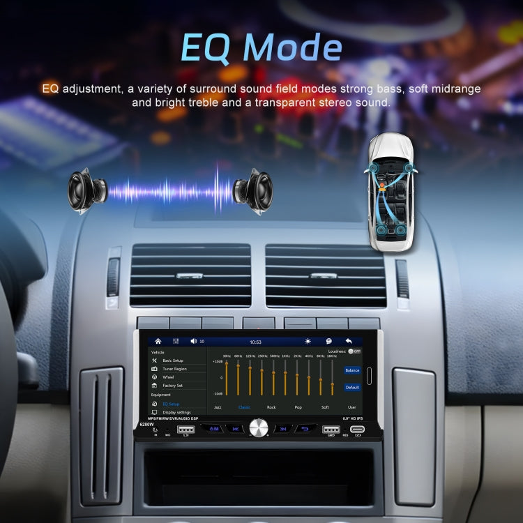 Single Spindle 6.9 inch MP5 With Knob Player Carplay Function Car MP4 Backup Camera, Specification: Standard+AHD Camera - free shipping - PMC TechLife - Order now!