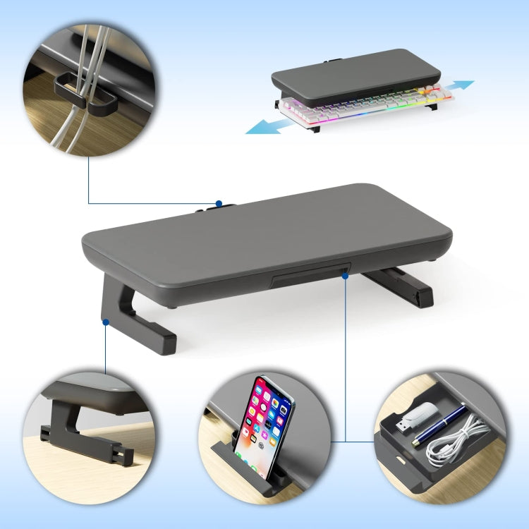 Oimaster Monitor Stand Riser Adjustable Height Laptop Bracket With Storage Drawer, Spec: Basic - free shipping - PMC Jewellery - Order now!