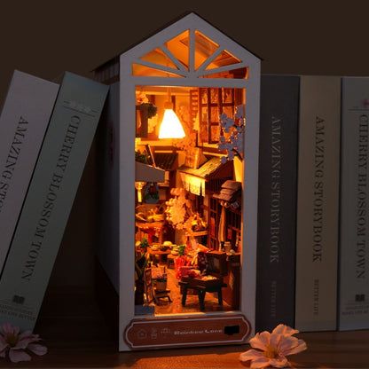 DIY Assembled LED 3D House Model Bookends Kid Toys Glowing Birthday Gift, Color: TC17 Alley After Rain - Puzzle Toys by PMC Jewellery | Online Shopping South Africa | PMC Jewellery | Buy Now Pay Later Mobicred