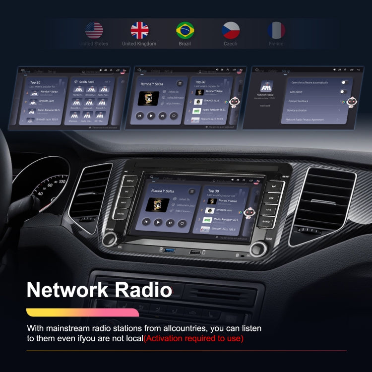 For Volkswagen/Skoda 2+64G Player Large Screen Carplay Android Navigation Reversing Camera Integrated Machine(Standard) - Car MP3 & MP4 & MP5 by PMC TechLife | Online Shopping South Africa | PMC TechLife | Buy Now Pay Later Mobicred