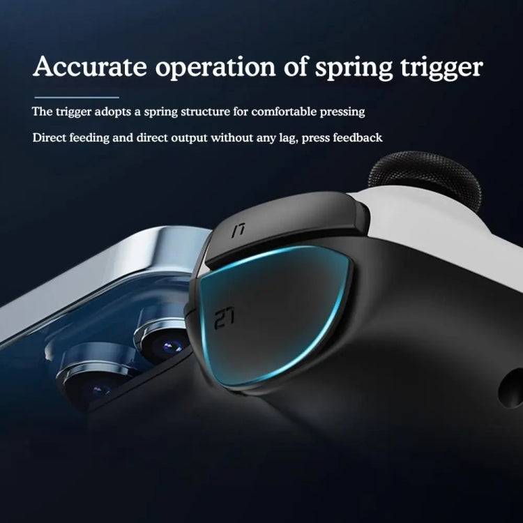 Mobile Phone Gaming Controller with Cooler & 2 Back Button Macro Programmable(Black) - Controller Gamepad by PMC TechLife | Online Shopping South Africa | PMC TechLife