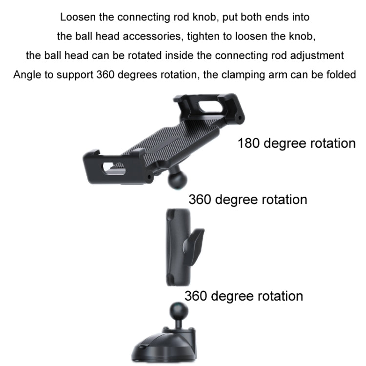 Multifunctional Car Dashboard Mobile Phone Folding Holder, Style: Base Screw Fixation - Car Holders by PMC TechLife | Online Shopping South Africa | PMC TechLife | Buy Now Pay Later Mobicred